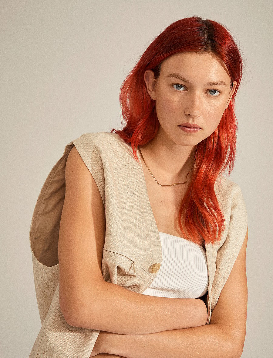 Pilgrim - JOANNA recycled flat snake chain necklace - grandininiai karoliai - gold plated - 3