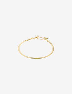 JOANNA flat snake chain bracelet gold-plated, Pilgrim