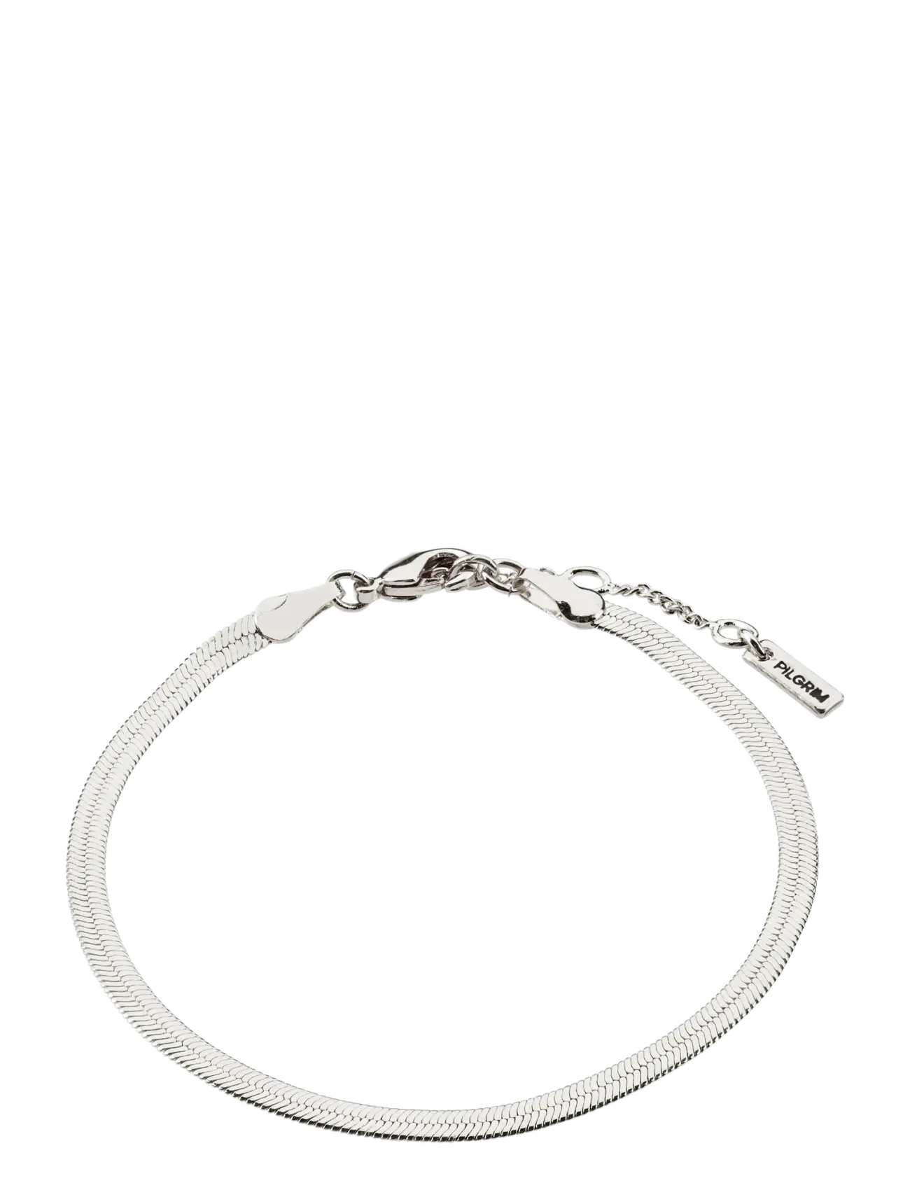 PILGRIM Joanna Flach Snake Chain Armband Silber-Plated Silber - One Size - Damen
