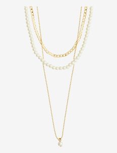 BAKER necklace 3-in-1 set gold-plated, Pilgrim
