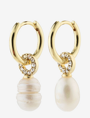 Pilgrim - BAKER freshwaterpearl earrings gold-plated - pärlörhängen - gold plated - 0