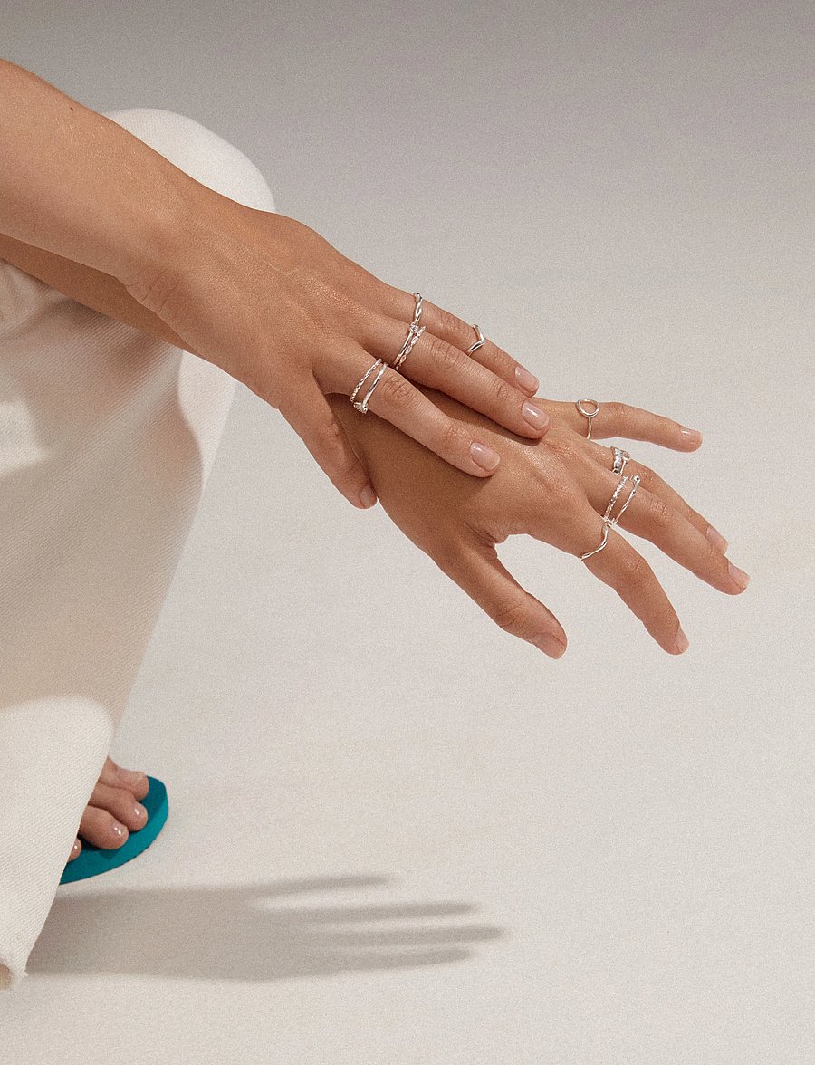 Pilgrim - LULU stack ring silver-plated - ringe - silver plated - 3