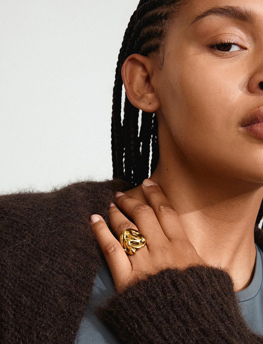 Pilgrim - LUCA ring gold-plated - ringe - gold plated - 0