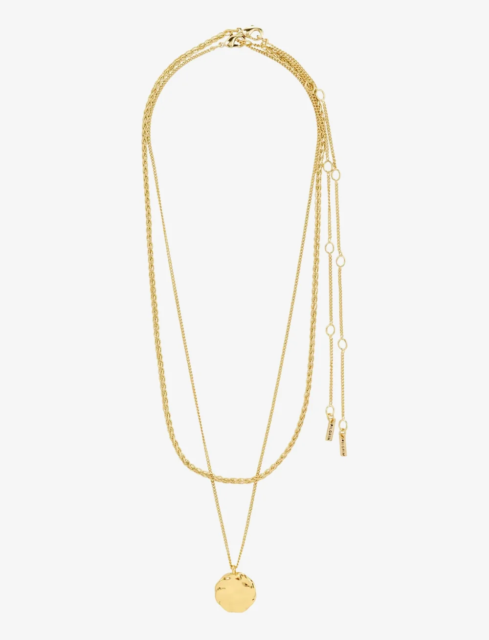 Pilgrim - DECLAN necklace 2-in-1 set, gold-plated - Ķēdītes - gold plated - 2