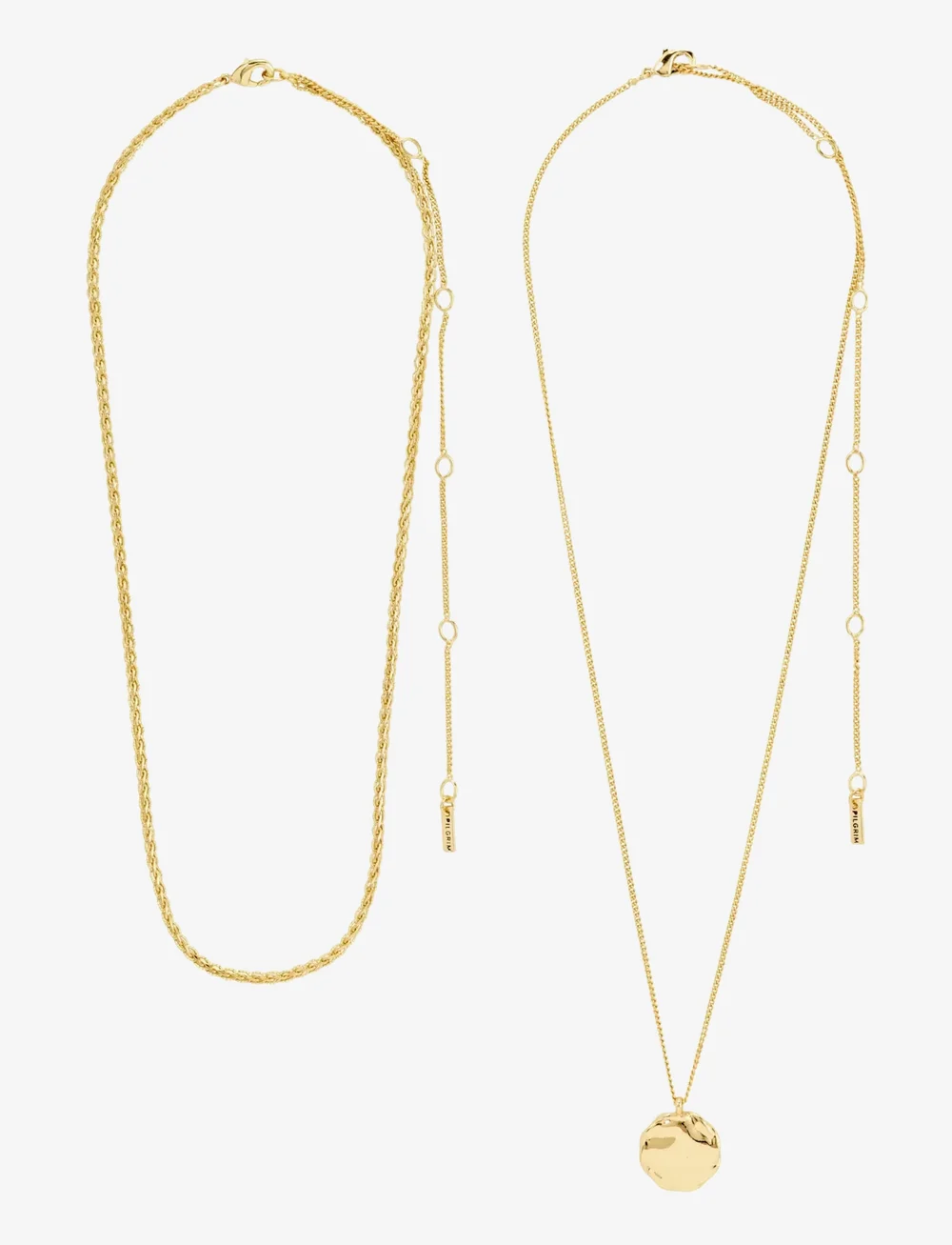 Pilgrim - DECLAN necklace 2-in-1 set, gold-plated - Ķēdītes - gold plated - 3