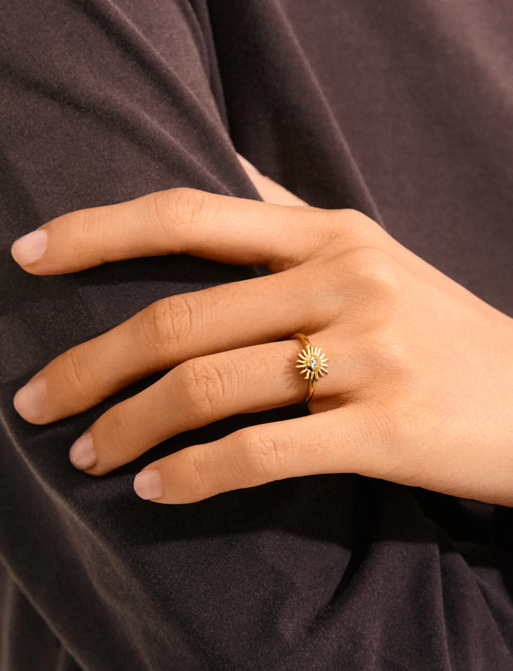 Pilgrim - LULU sun stack ring gold-plated - konfirmation - gold plated - 3