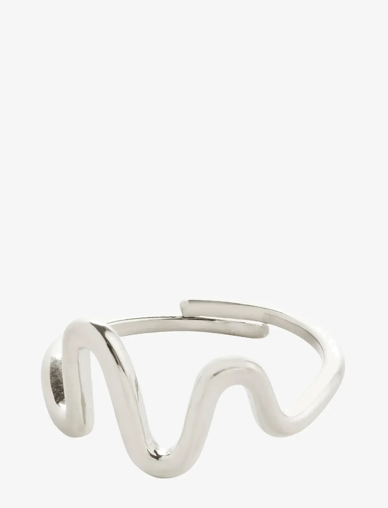 Pilgrim - LULU wavy stack ring silver-plated - silver plated - 1