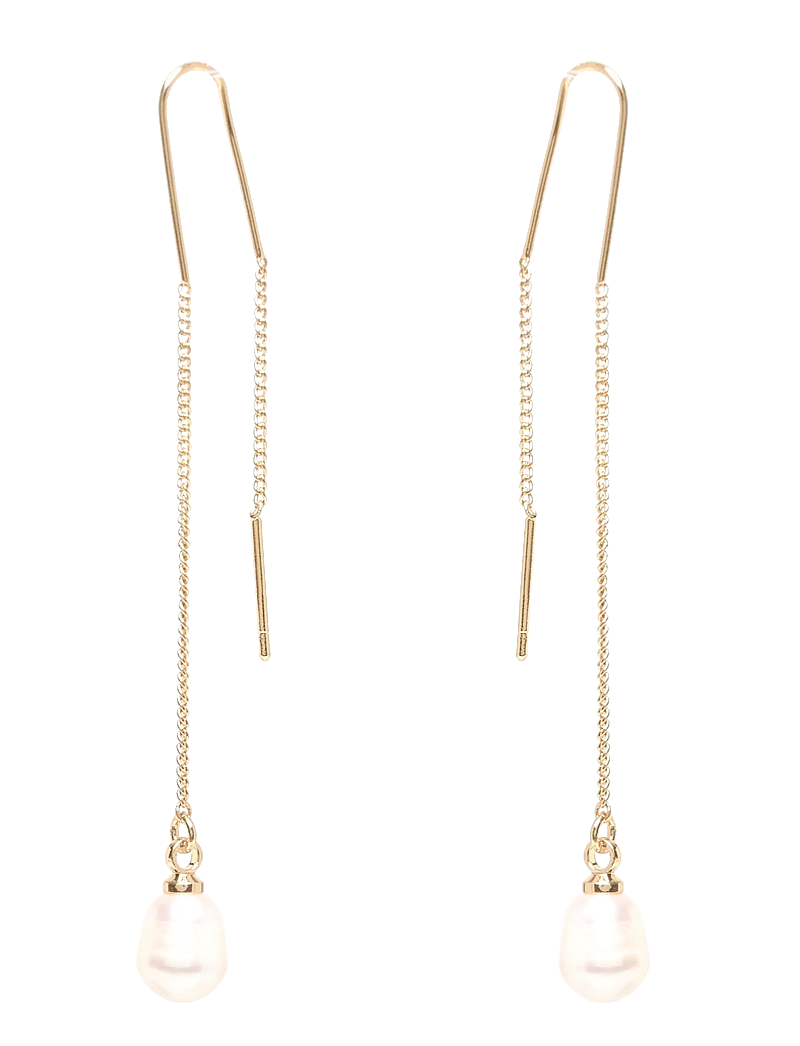 Pilgrim - CHLOE pearl earrings gold-plated - perleøreringe - gold plated - 0