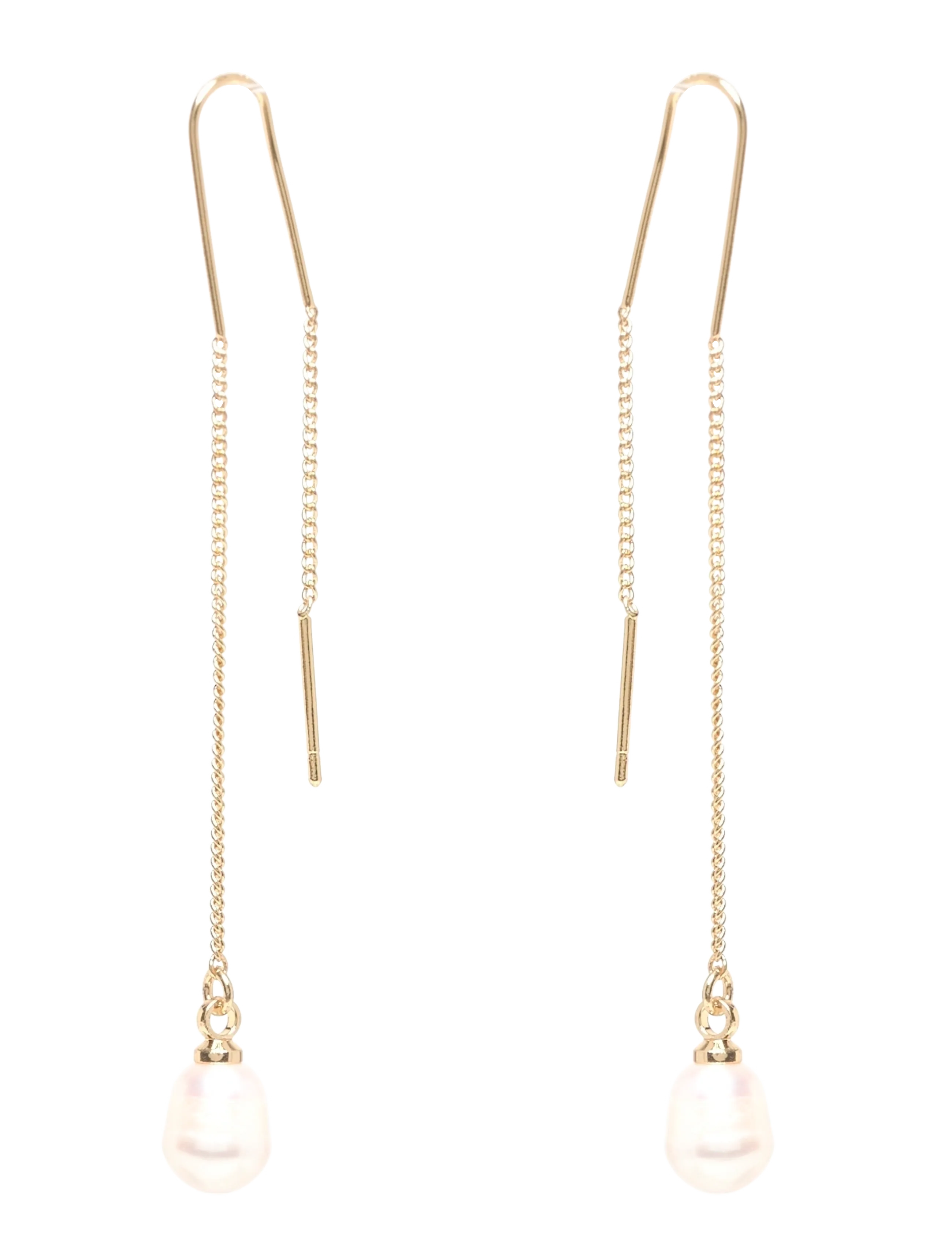 Pilgrim CHLOE pearl earrings gold-plated - Ohrhänger - GOLD PLATED / gold