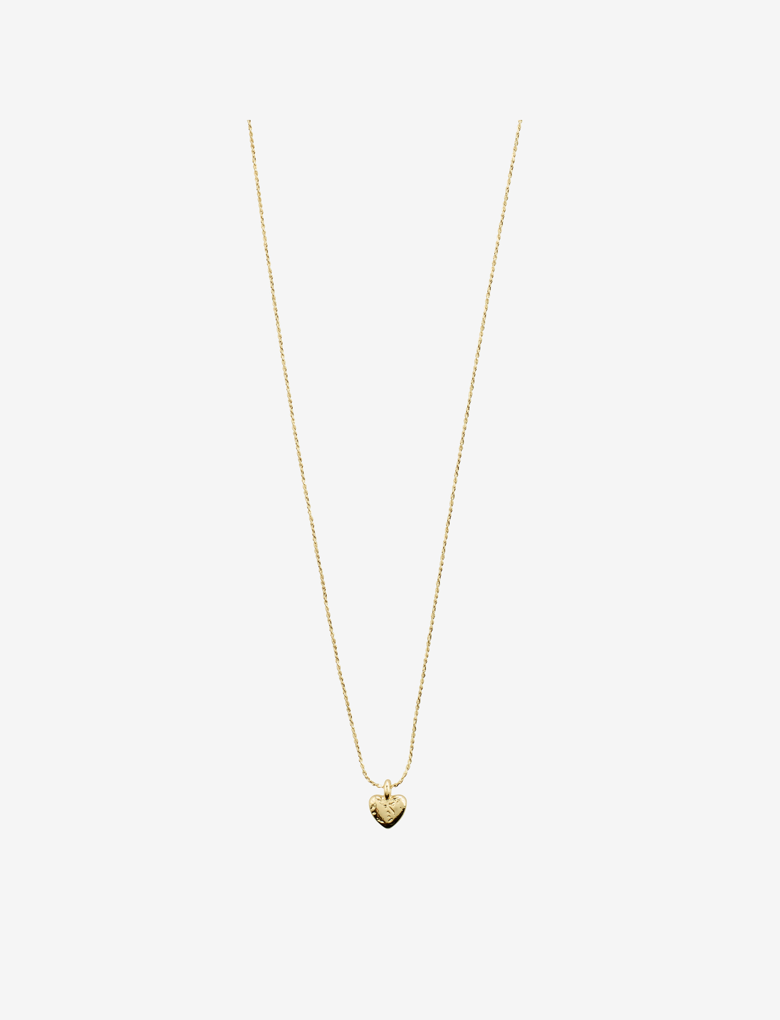 Pilgrim - JAYLA recycled heart pendant necklace - gold plated - 1