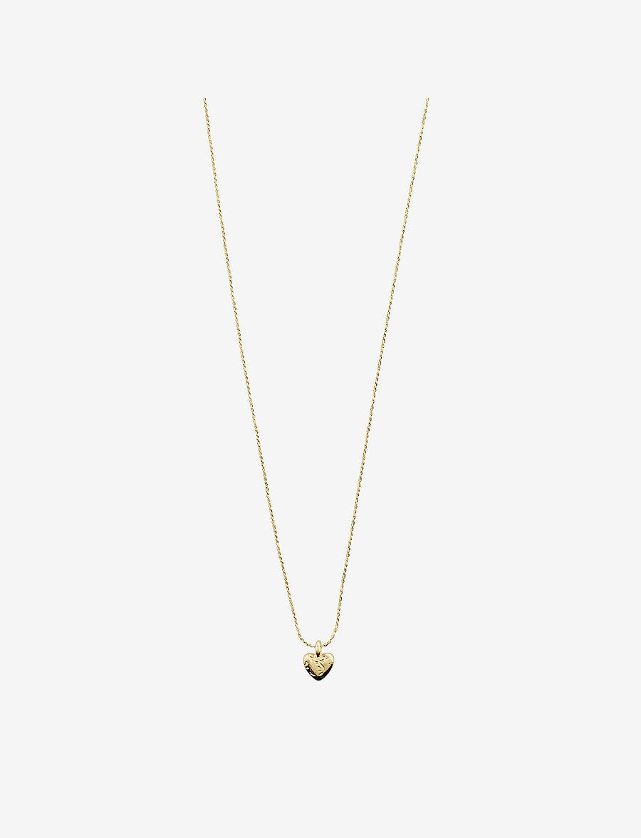 Pilgrim - JAYLA recycled heart pendant necklace - gold plated - 1