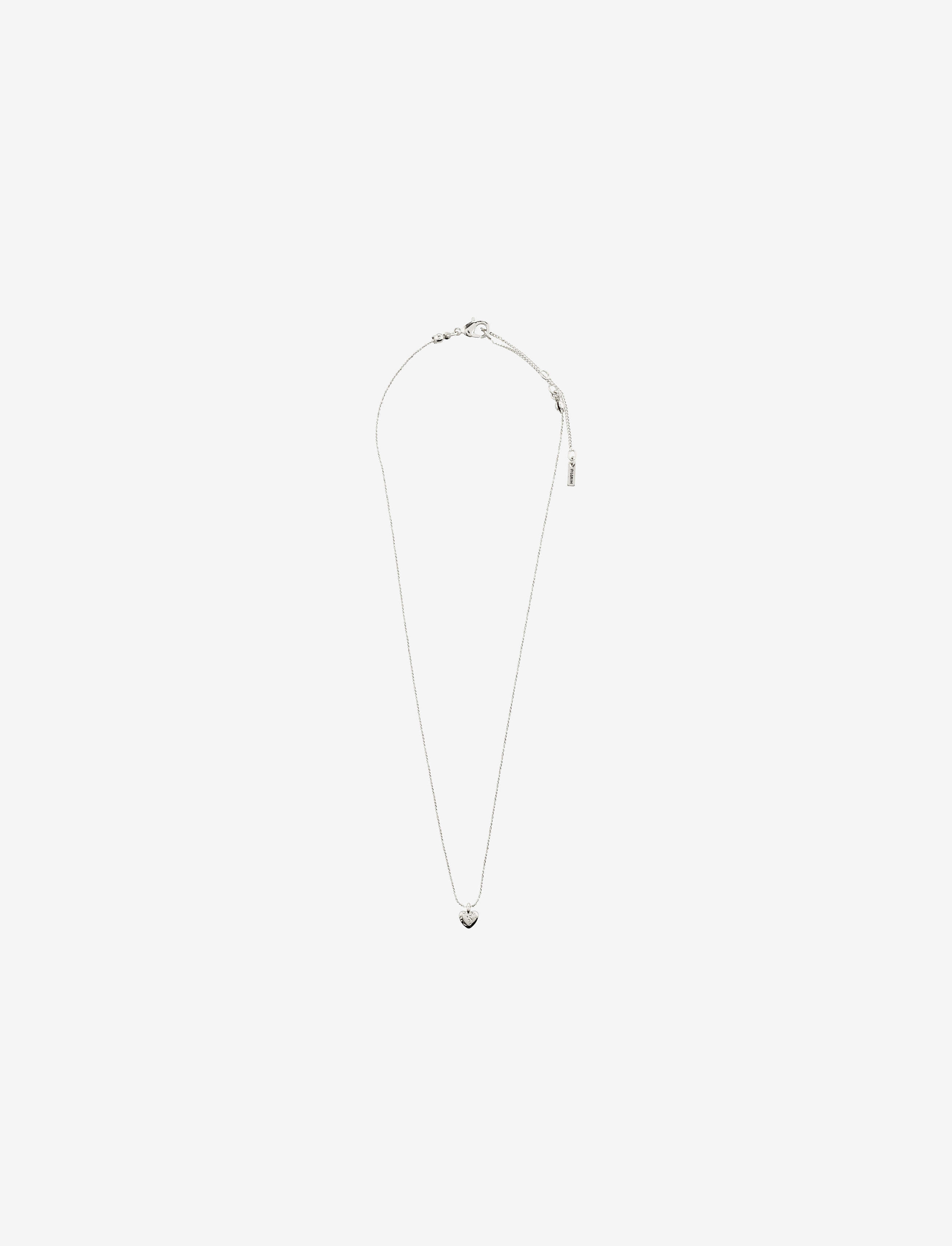 Pilgrim - JAYLA heart pendant necklace - silver plated - 2