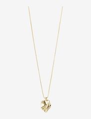 EM wavy pendant necklace gold-plated - GOLD PLATED