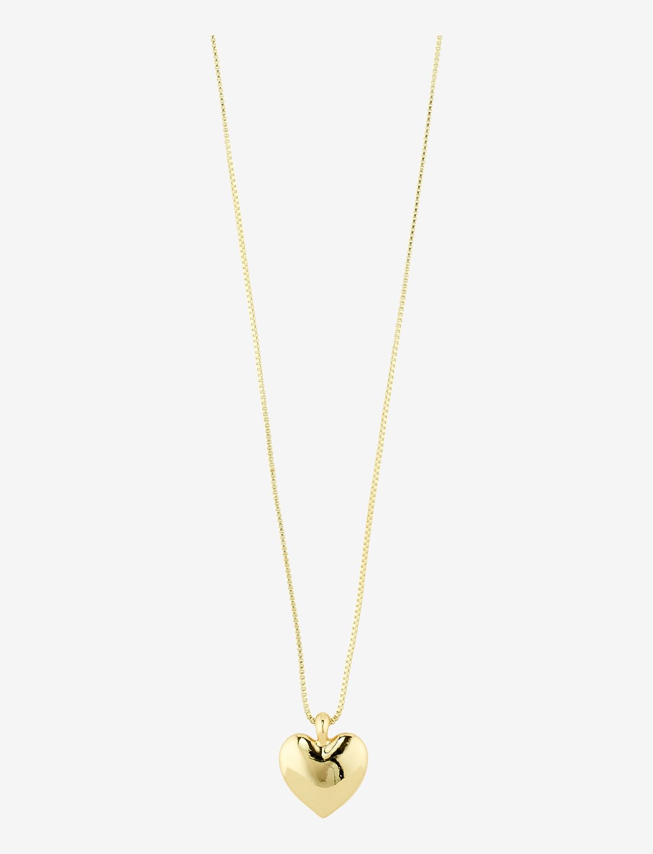 Pilgrim - SOPHIA recycled heart necklace - kettingen met hanger - gold plated - 0