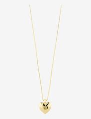 Pilgrim - SOPHIA recycled heart necklace - vėriniai su pakabukais - gold plated - 0