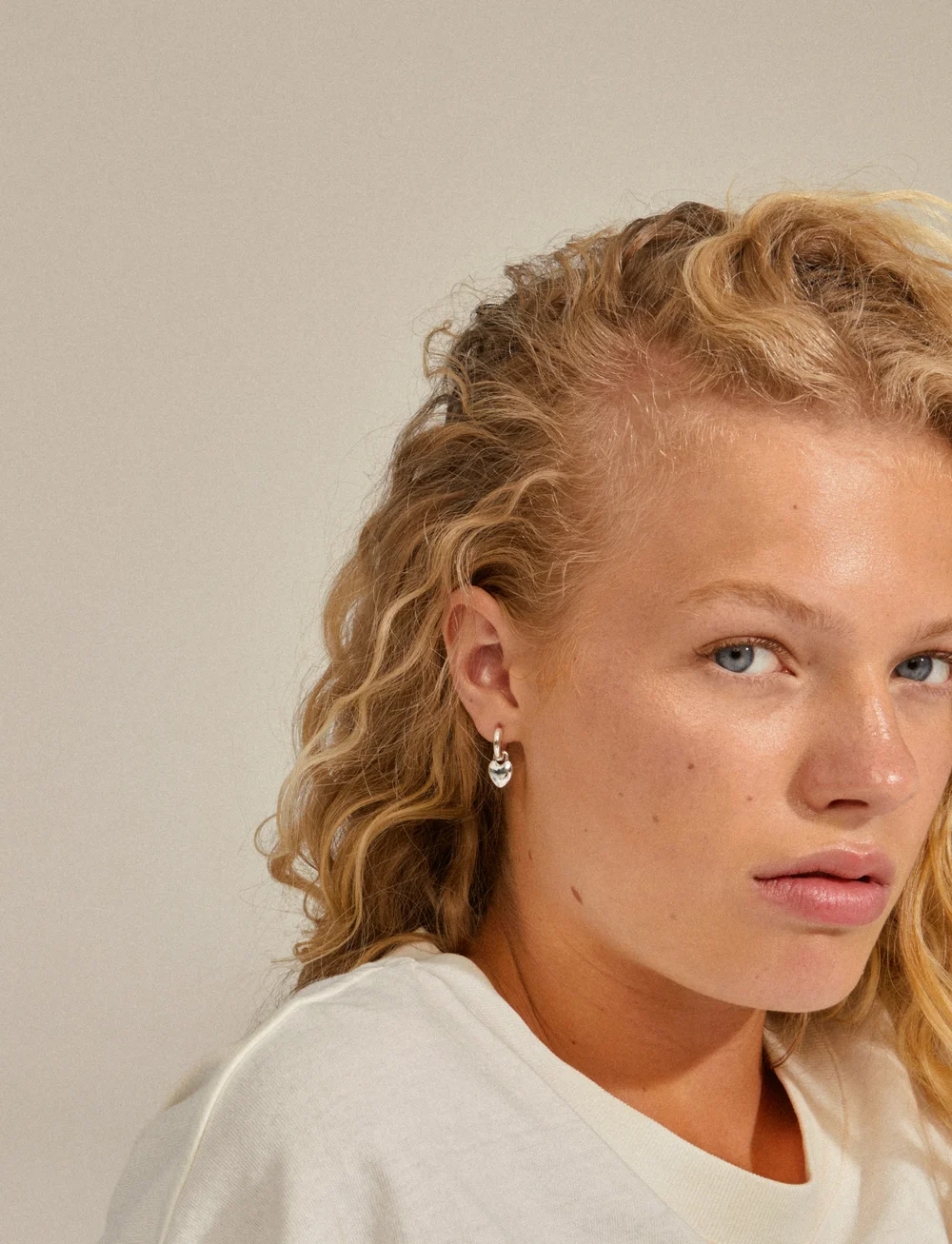 Pilgrim - SOPHIA heart hoops silver-plated - Øreringe med vedhæng - silver plated - 2