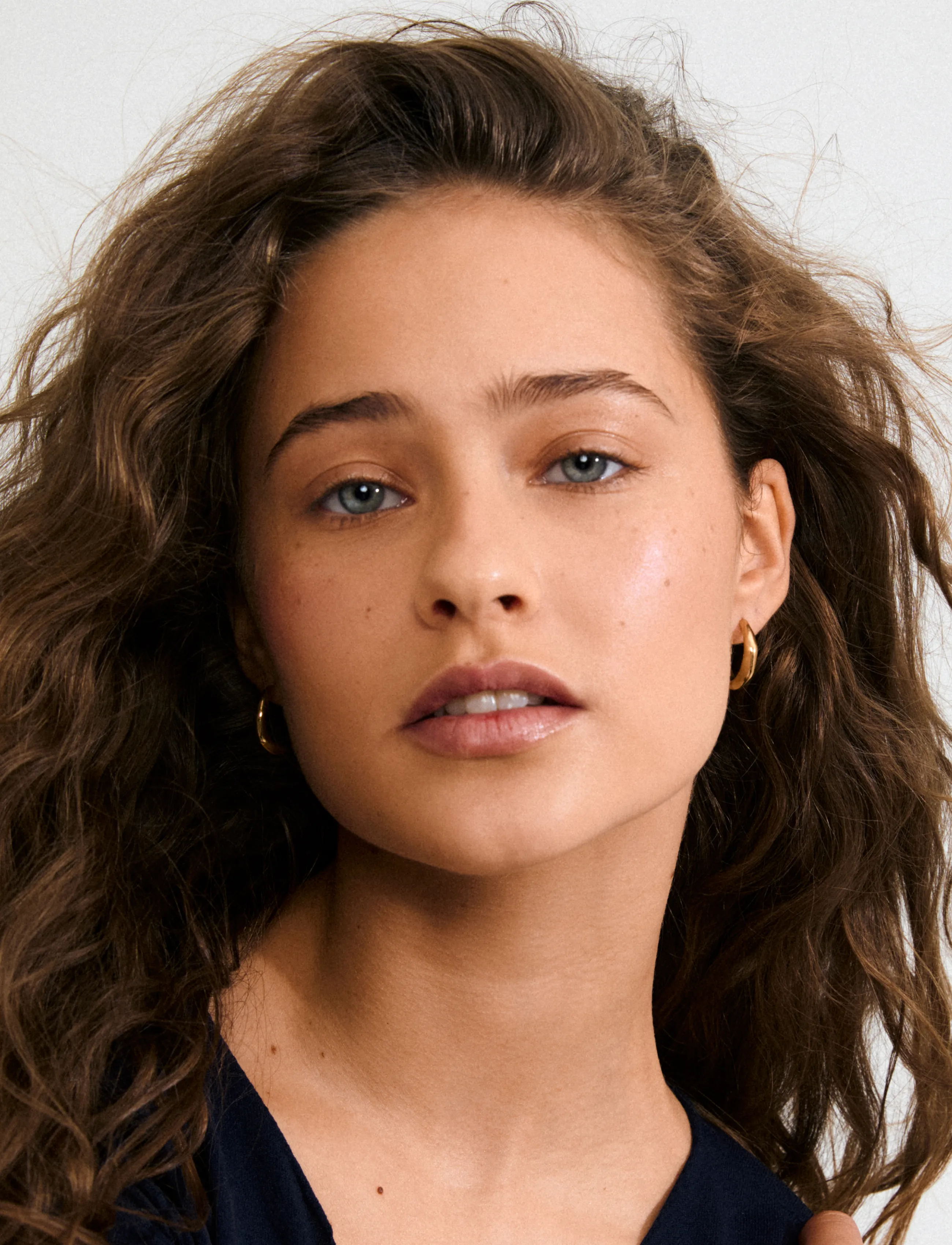 Pilgrim Harrison Hoops Gold-Plated, One Size, Earrings, Gold - Hoops, Frauen