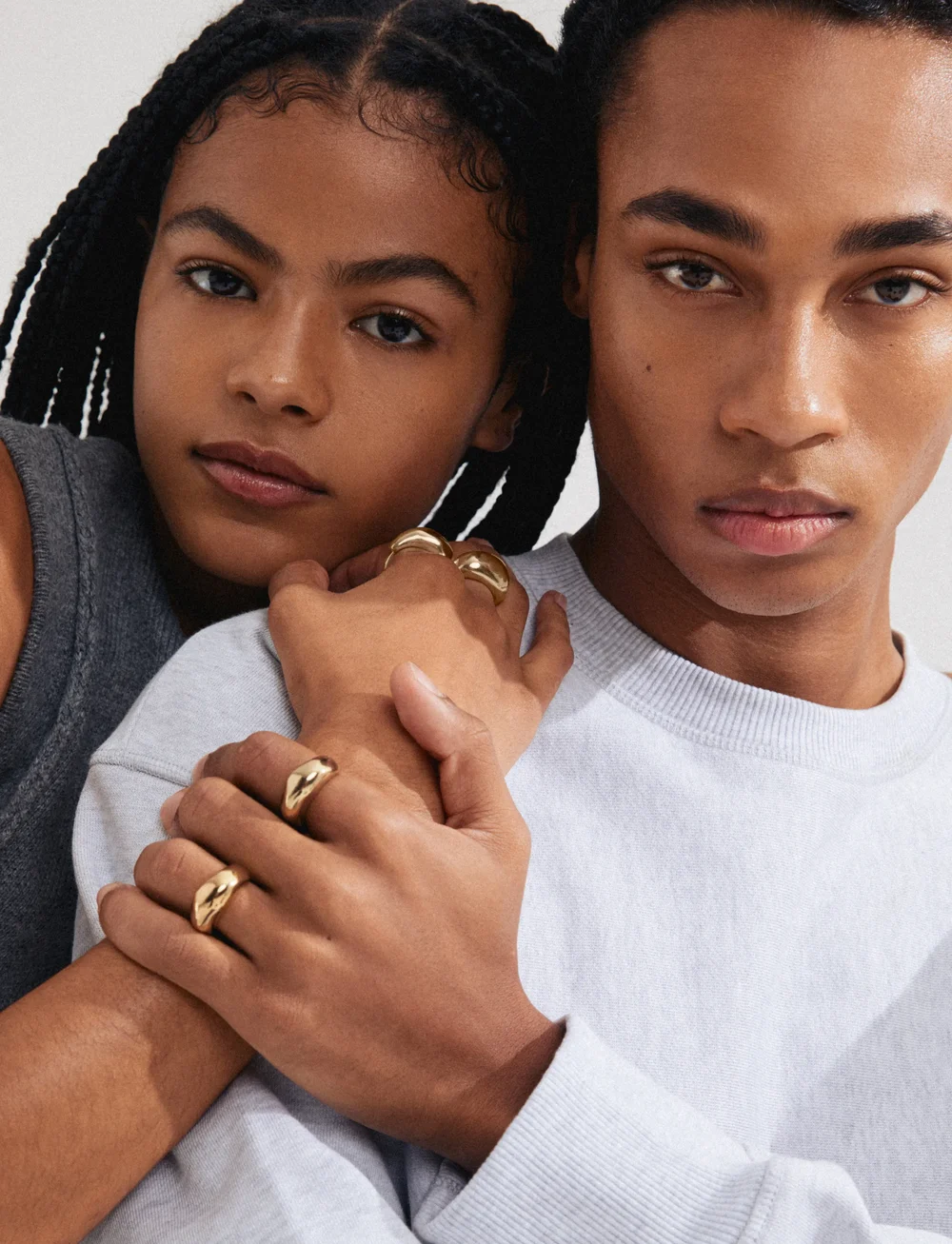 Pilgrim - HARRISON rings, 2-in-1 set, gold-plated - konfirmation - gold plated - 0