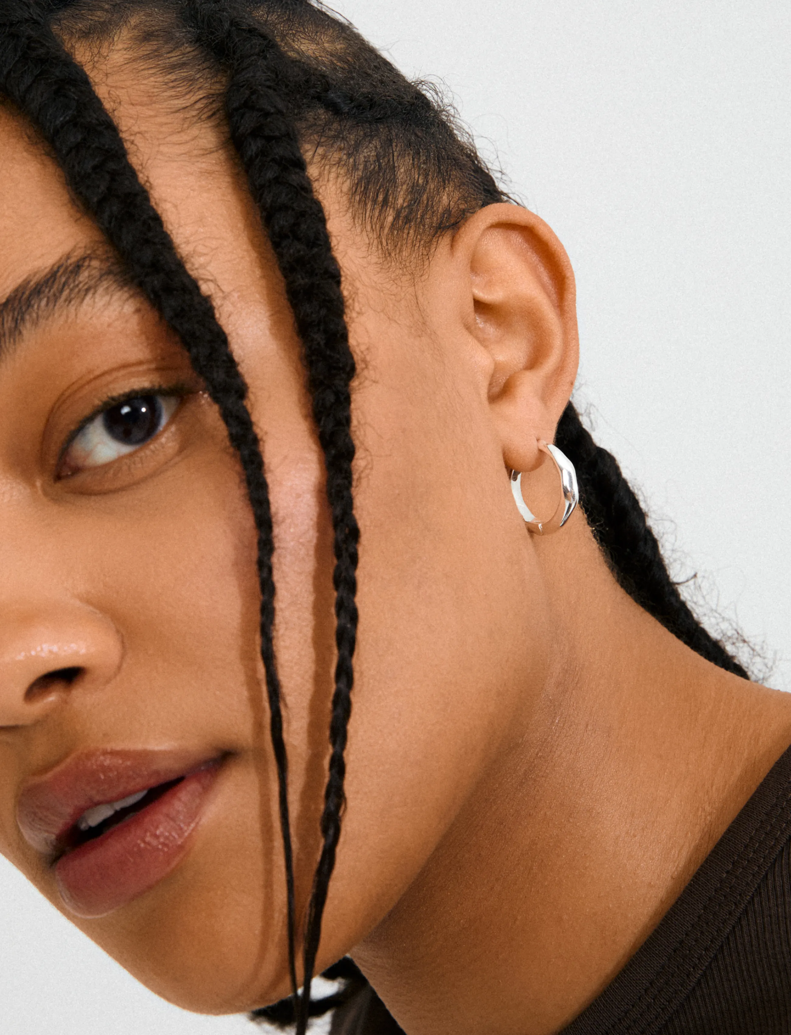 Pilgrim - HARRISON hoops silver-plated - hoops kõrvarõngad - silver plated - 2