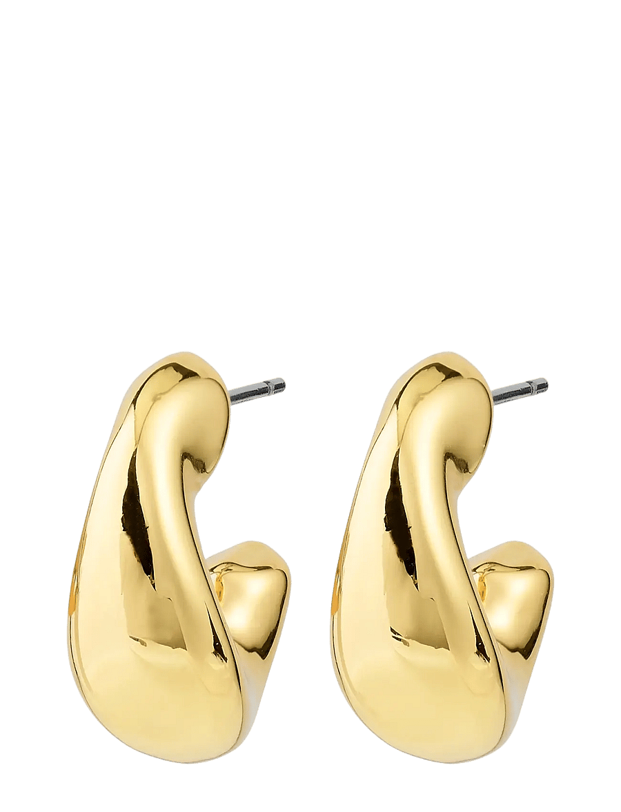 Pilgrim - JENNINGS hoop earrings gold-plated - creoler & hoops - gold plated - 1