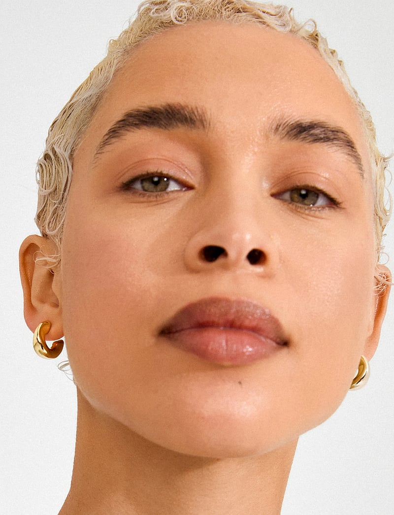 Pilgrim - JENNINGS hoop earrings gold-plated - hoops kõrvarõngad - gold plated - 0