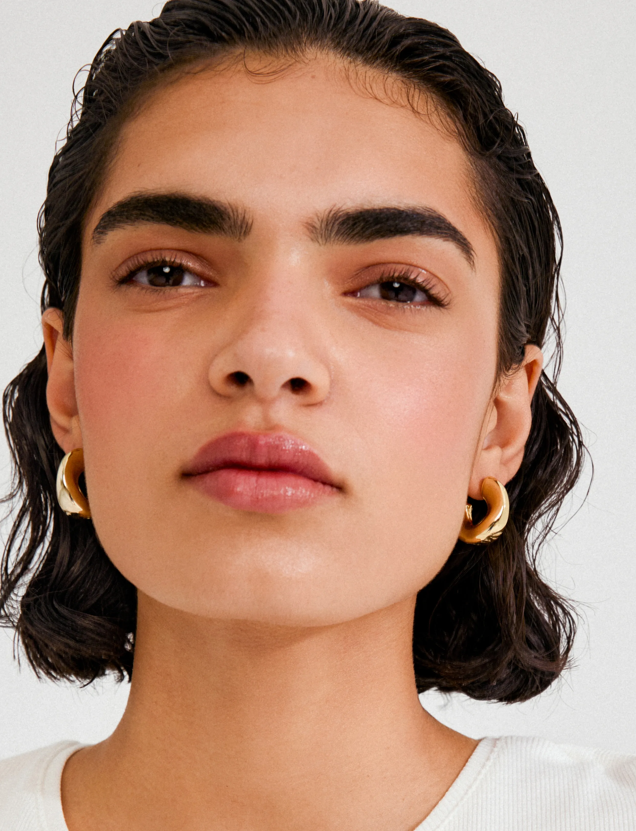 Pilgrim Jennings Hoop Earrings Gold-Plated, One Size, Earrings, Gold - Studs, Frauen