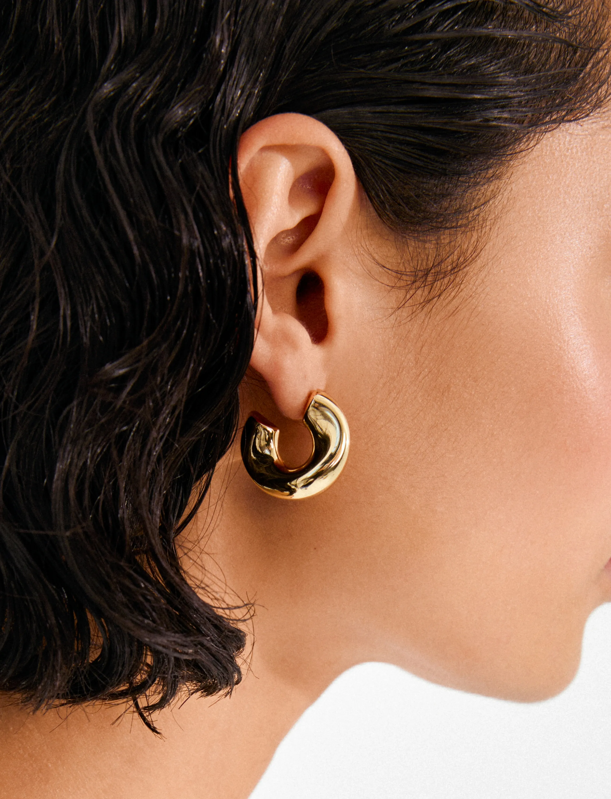 Pilgrim - JENNINGS hoop earrings gold-plated - išraiškingi auskarai - gold plated - 2