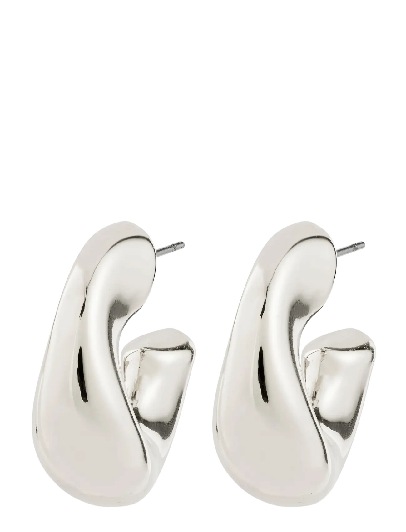 Pilgrim JENNINGS hoop earrings silver-plated - Hoops - SILVER PLATED / silver