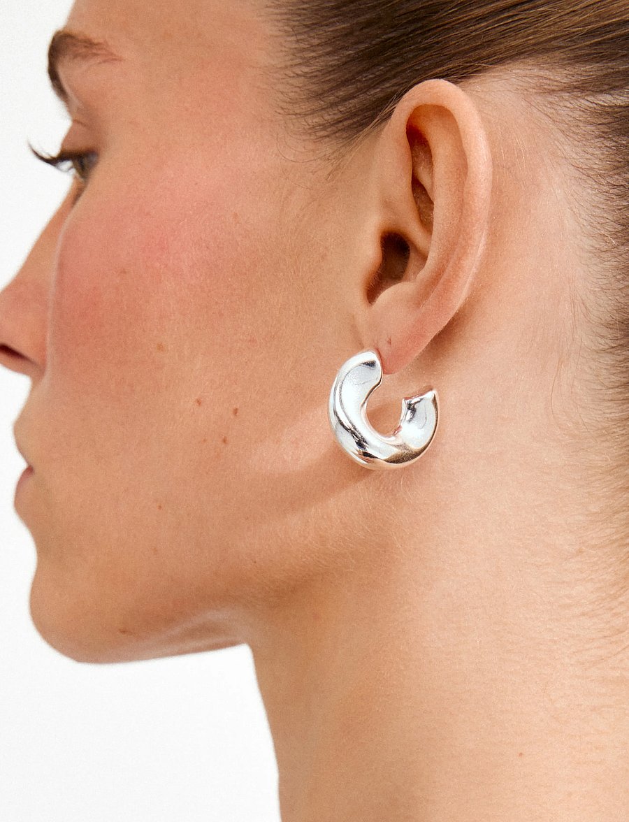 Pilgrim - JENNINGS hoop earrings silver-plated - hoops - silver plated - 2