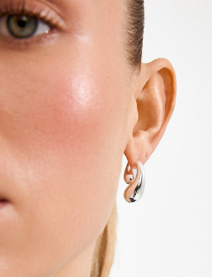 Pilgrim - JENNINGS earrings silver-plated - silmatorkavad kõrvarõngad - silver plated - 3