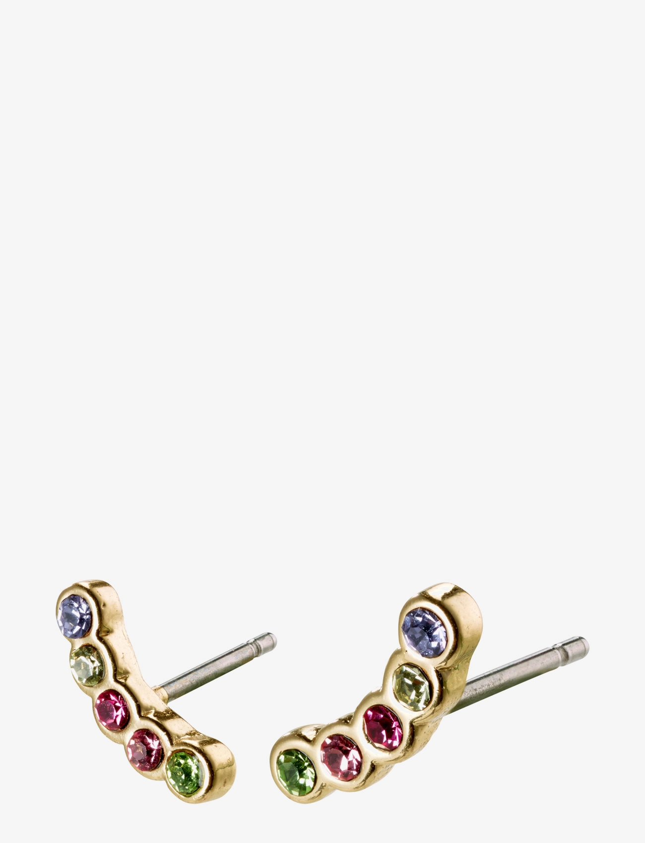 Pilgrim - ANITA multi-colored crystal earrings gold-plated - gold plated - 0