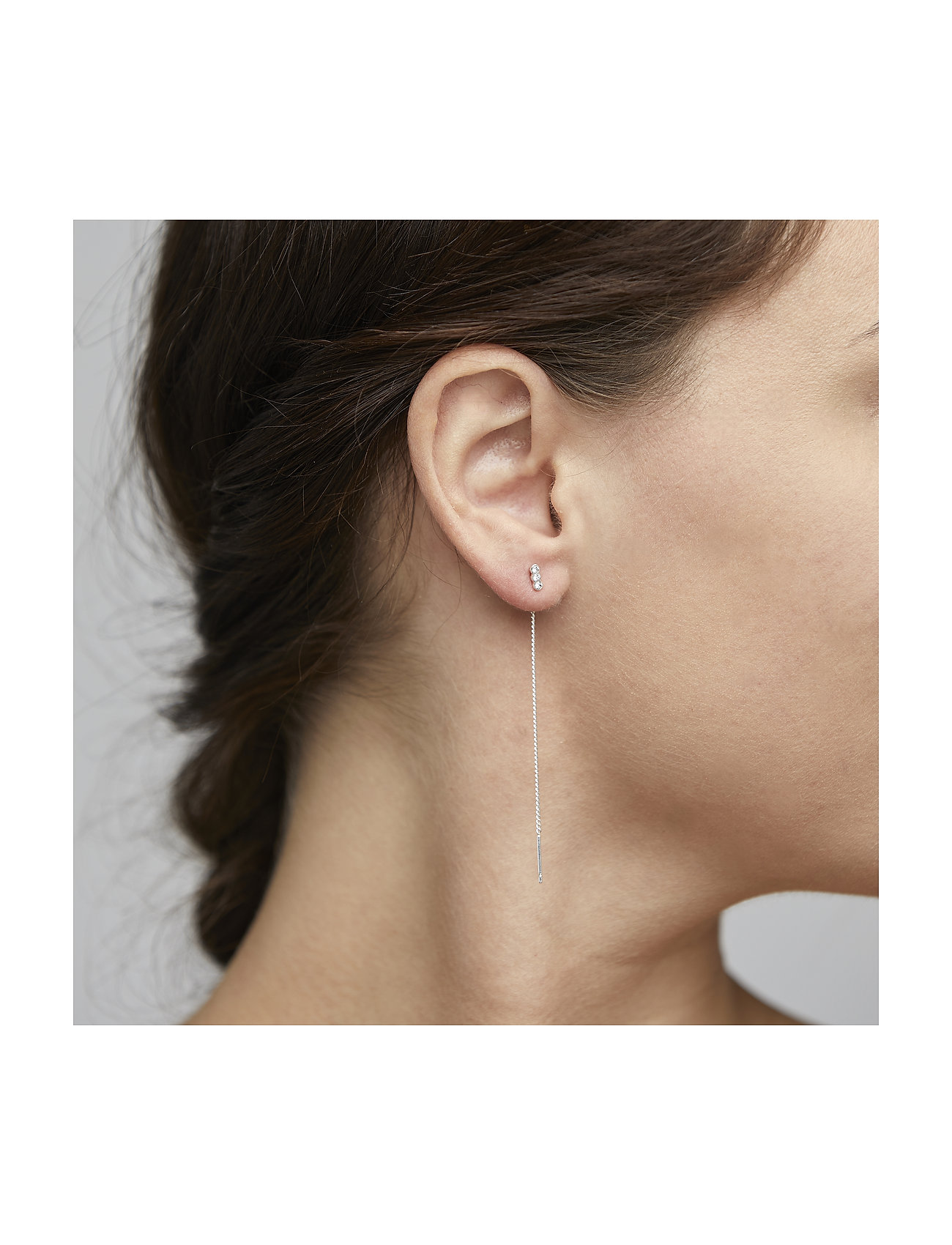 Pilgrim - TITIANA recycled crystal earrings - Øreringe med vedhæng - silver plated - 1