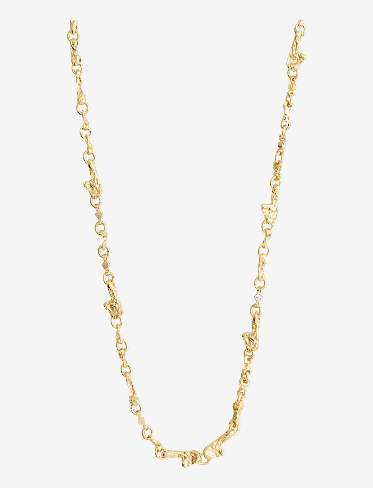 Pilgrim - HALLIE organic shaped crystal necklace gold-plated - festklær til outlet-priser - gold plated - 0