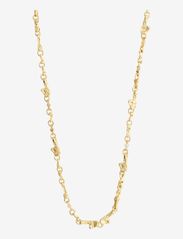 HALLIE organic shaped crystal necklace gold-plated - GOLD PLATED