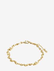 HALLIE organic shaped crystal bracelet gold-plated - GOLD PLATED