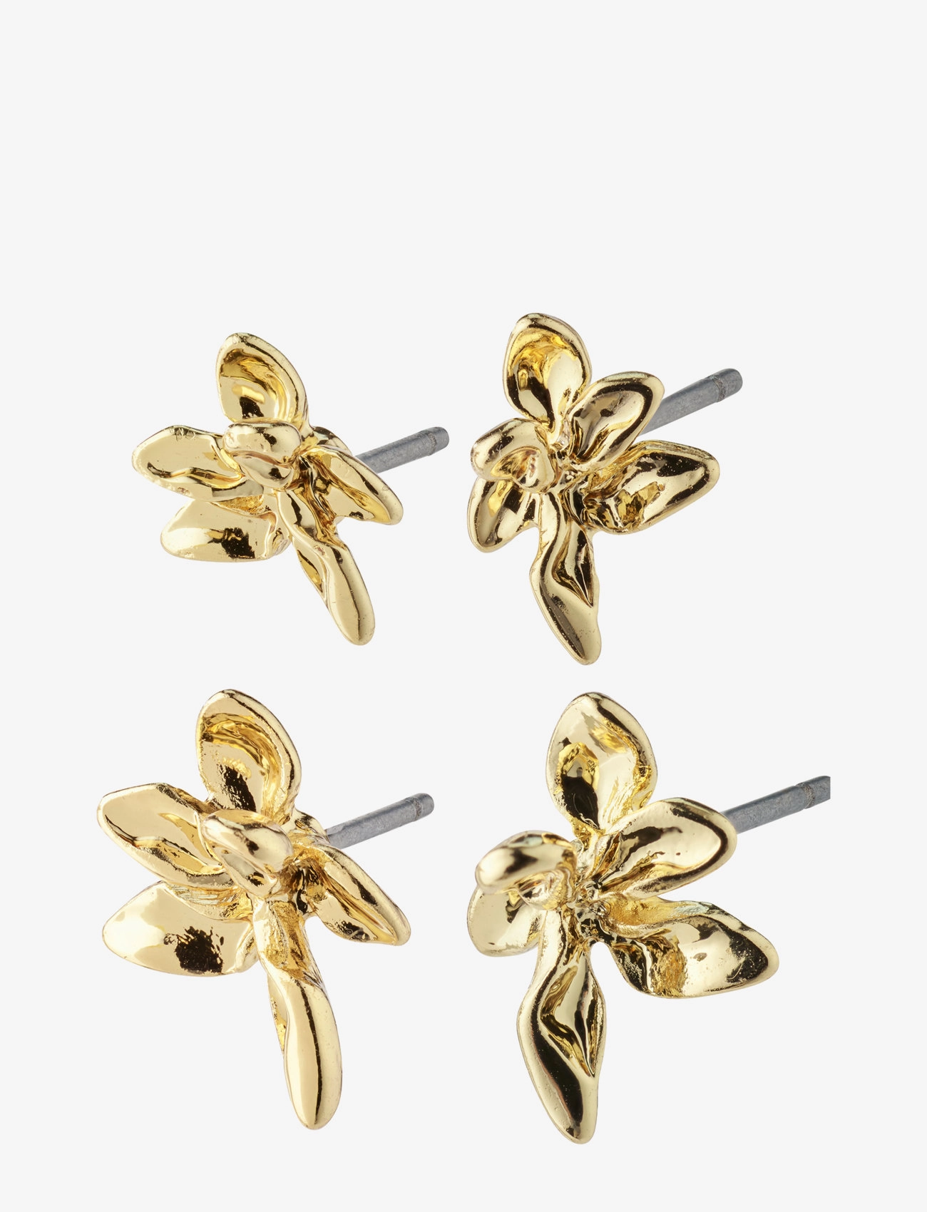 Pilgrim - RIKO recycled earrings, 2-in-1 set - gold plated - 1