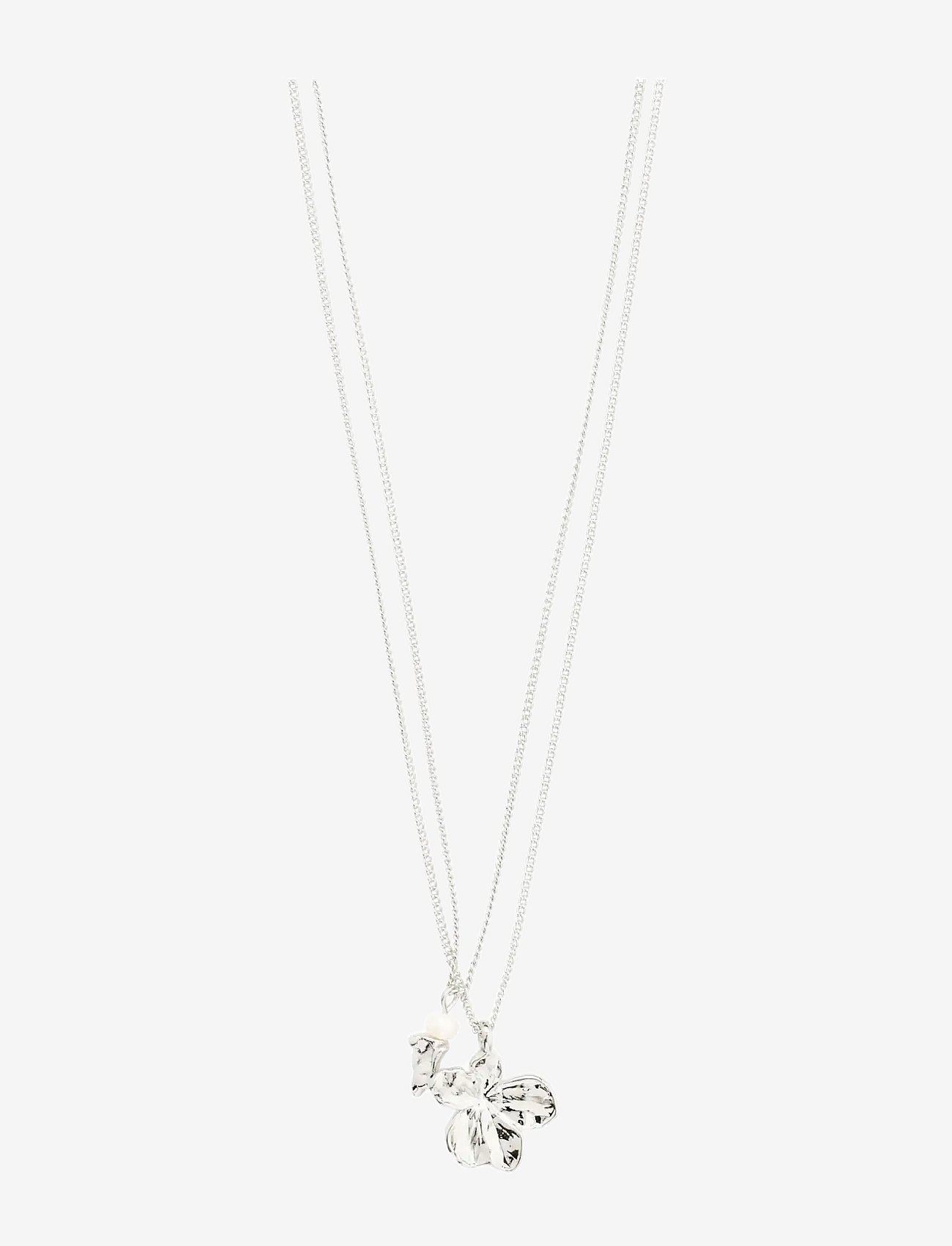 Pilgrim Zhuri Necklace 2-In-1 Set Silver-Plated - Silver - ONE SIZE