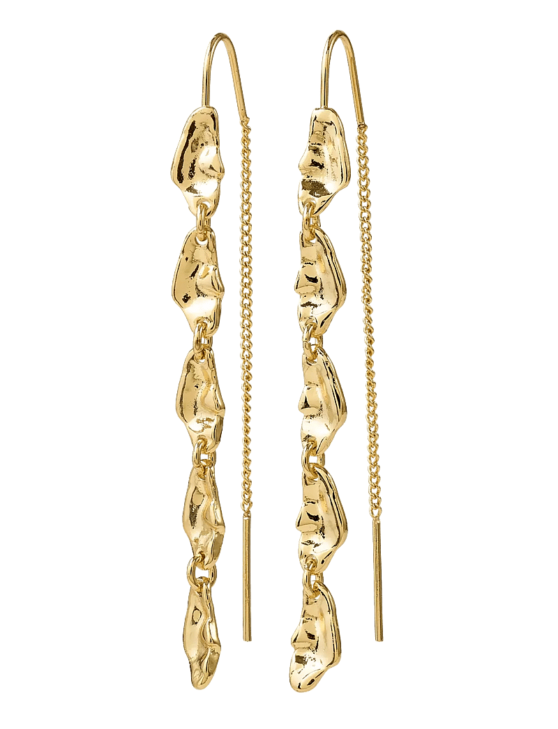 Pilgrim - ELIYAH chain earrings gold-plated - hängande örhängen - gold plated - 1