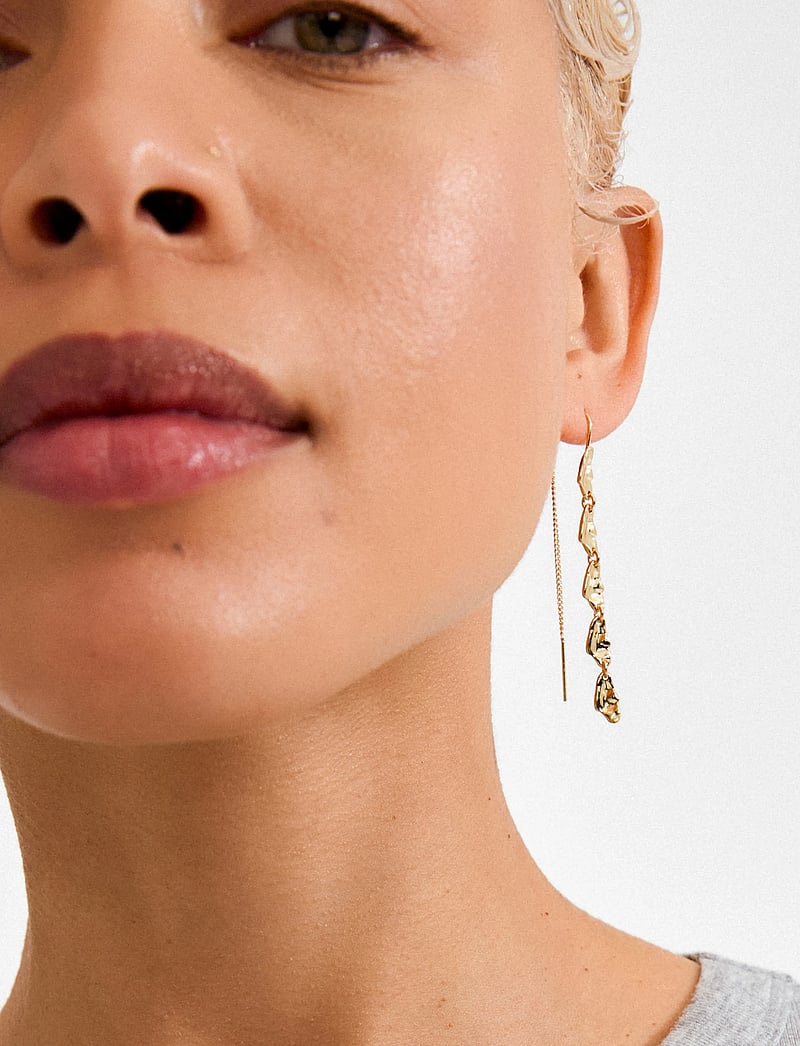 Pilgrim - ELIYAH chain earrings gold-plated - hängande örhängen - gold plated - 2
