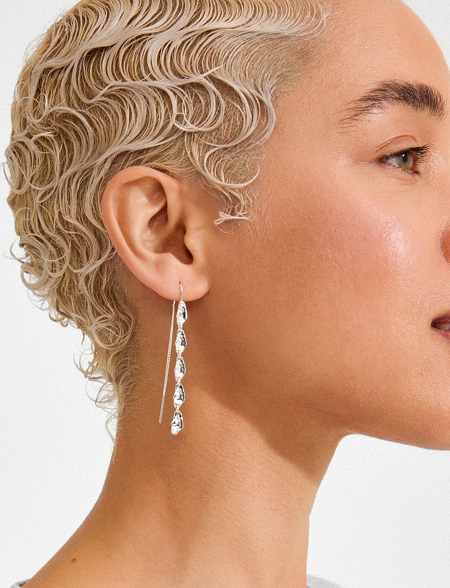 Pilgrim - ELIYAH chain earrings silver-plated - silver plated - 0