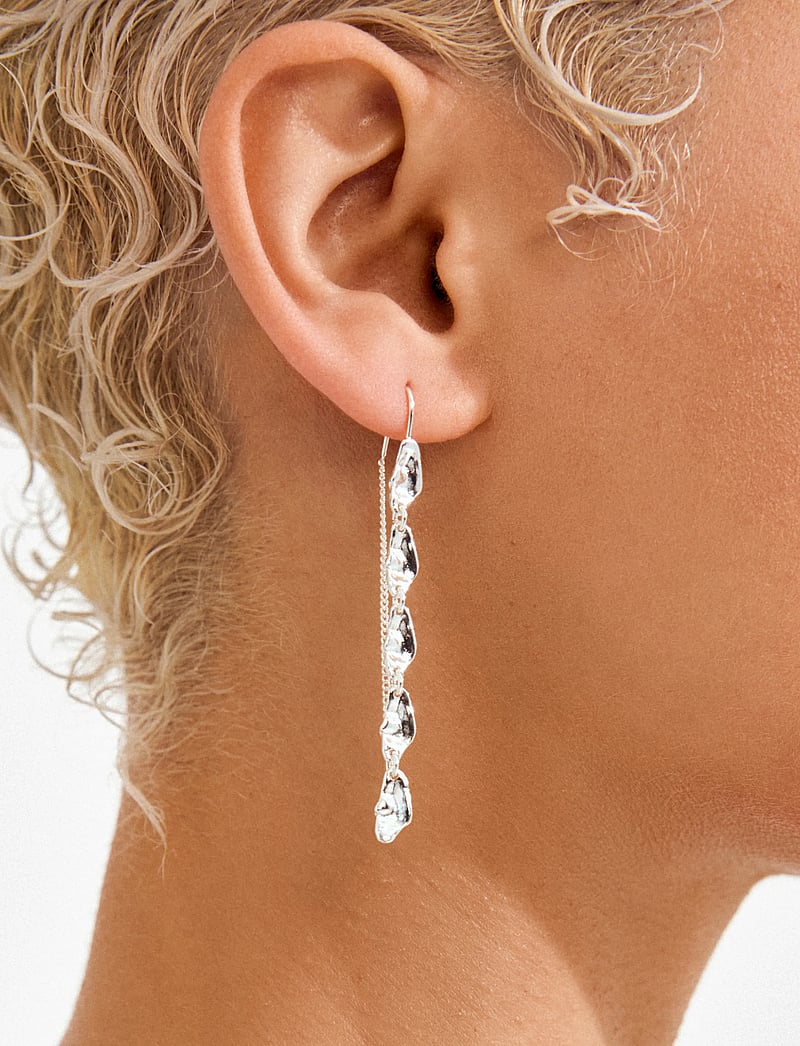 Pilgrim - ELIYAH chain earrings silver-plated - ohrhänger - silver plated - 2