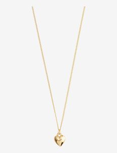 AFRODITTE recycled heart necklace gold-plated, Pilgrim