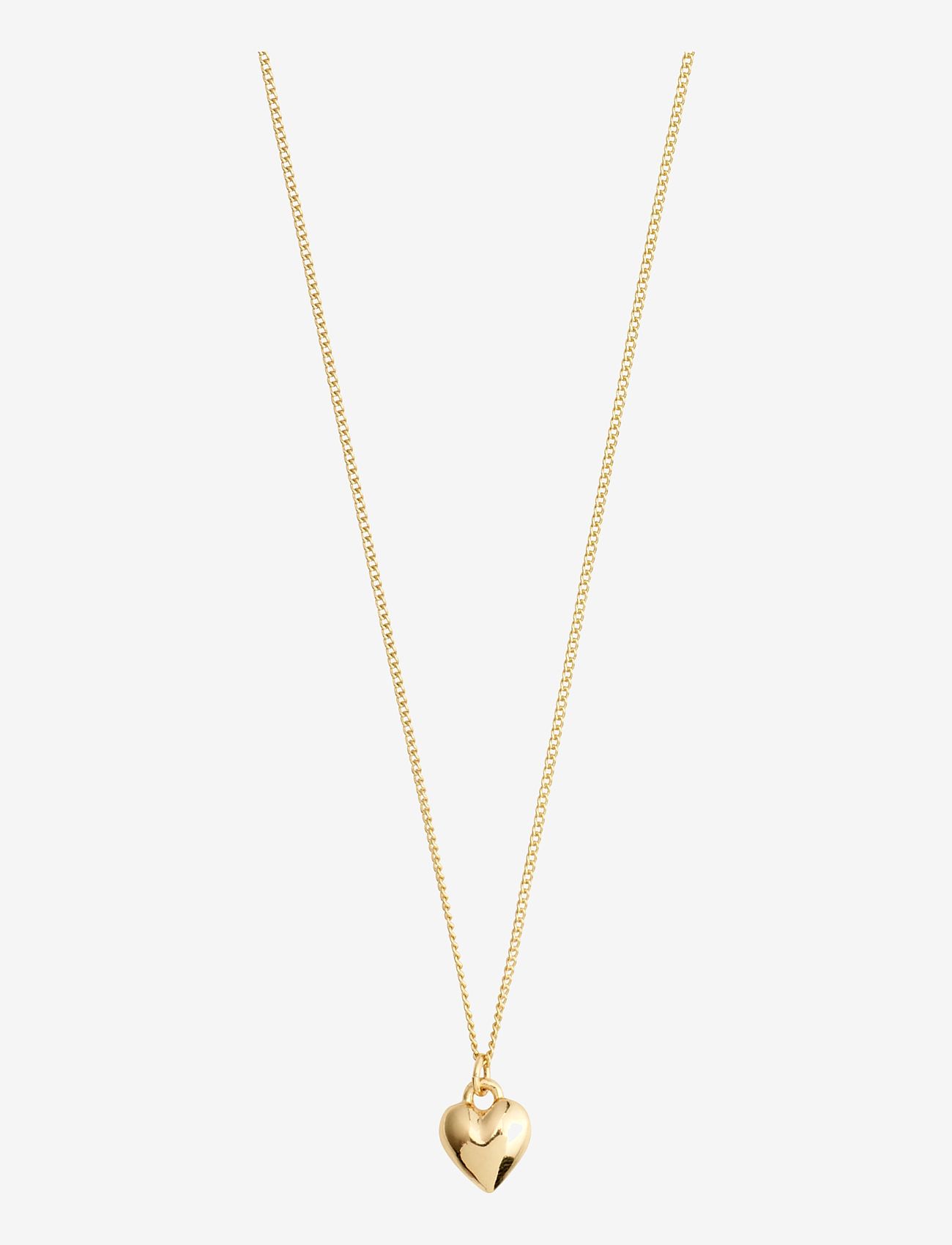 Pilgrim - AFRODITTE recycled heart necklace gold-plated - odzież imprezowa w cenach outletowych - gold plated - 0