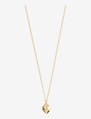 Pilgrim - AFRODITTE recycled heart necklace gold-plated - ballīšu apģērbs par outlet cenām - gold plated - 0