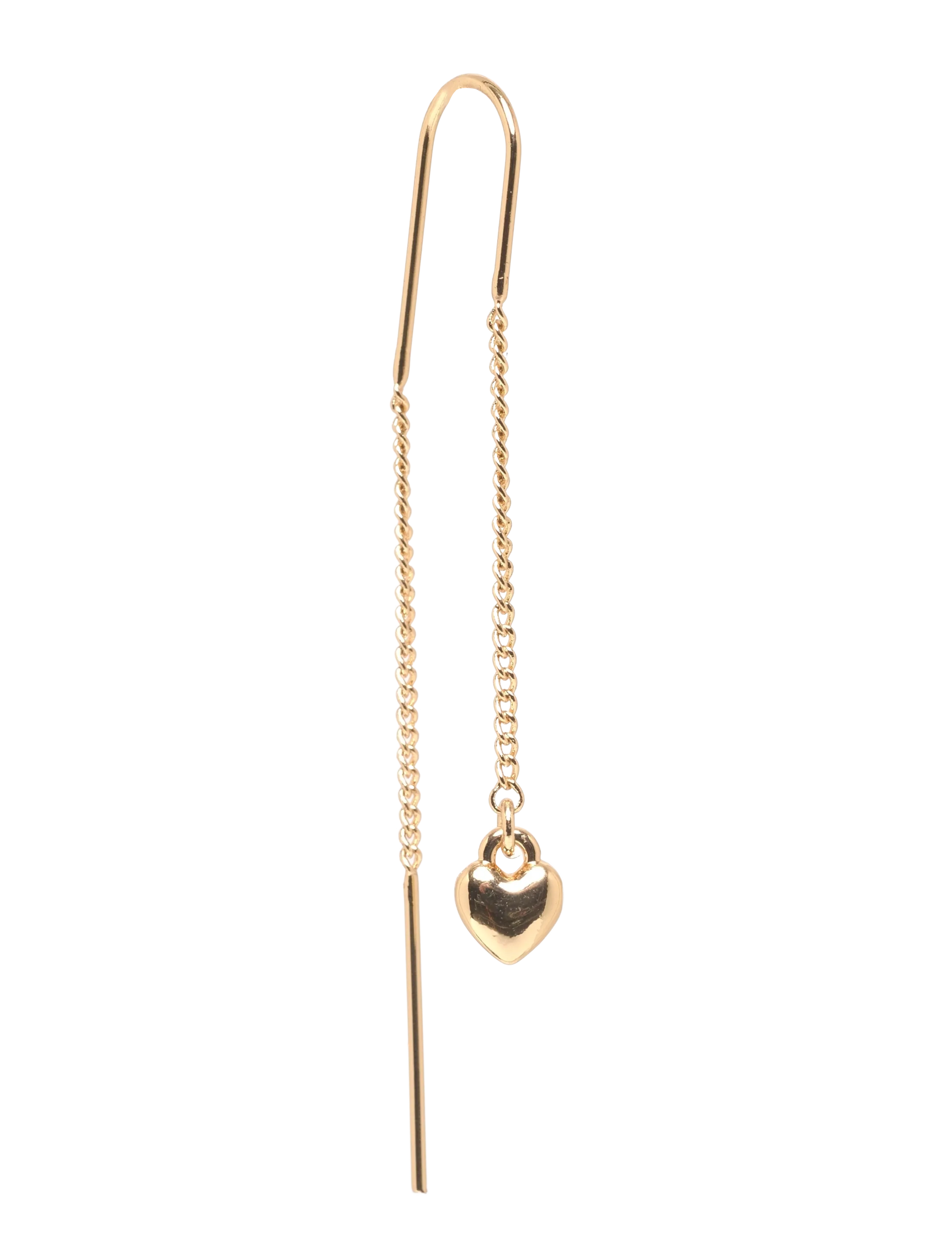 Pilgrim AFRODITTE heart chain-earrings gold-plated - Pilgrim - GOLD PLATED / gold