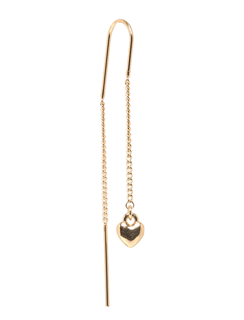 Pilgrim - AFRODITTE heart chain-earrings gold-plated - Øreringe med vedhæng - gold plated - 0