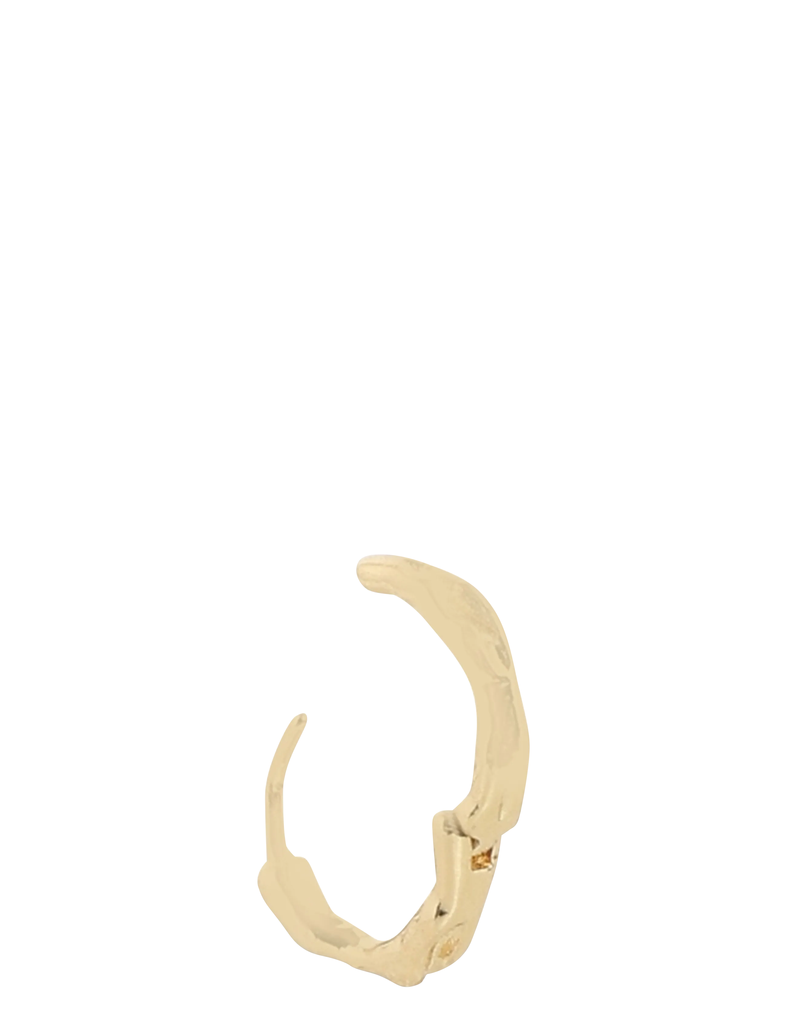 Pilgrim - EDDY organic shaped small hoops gold-plated - gold plated - 2