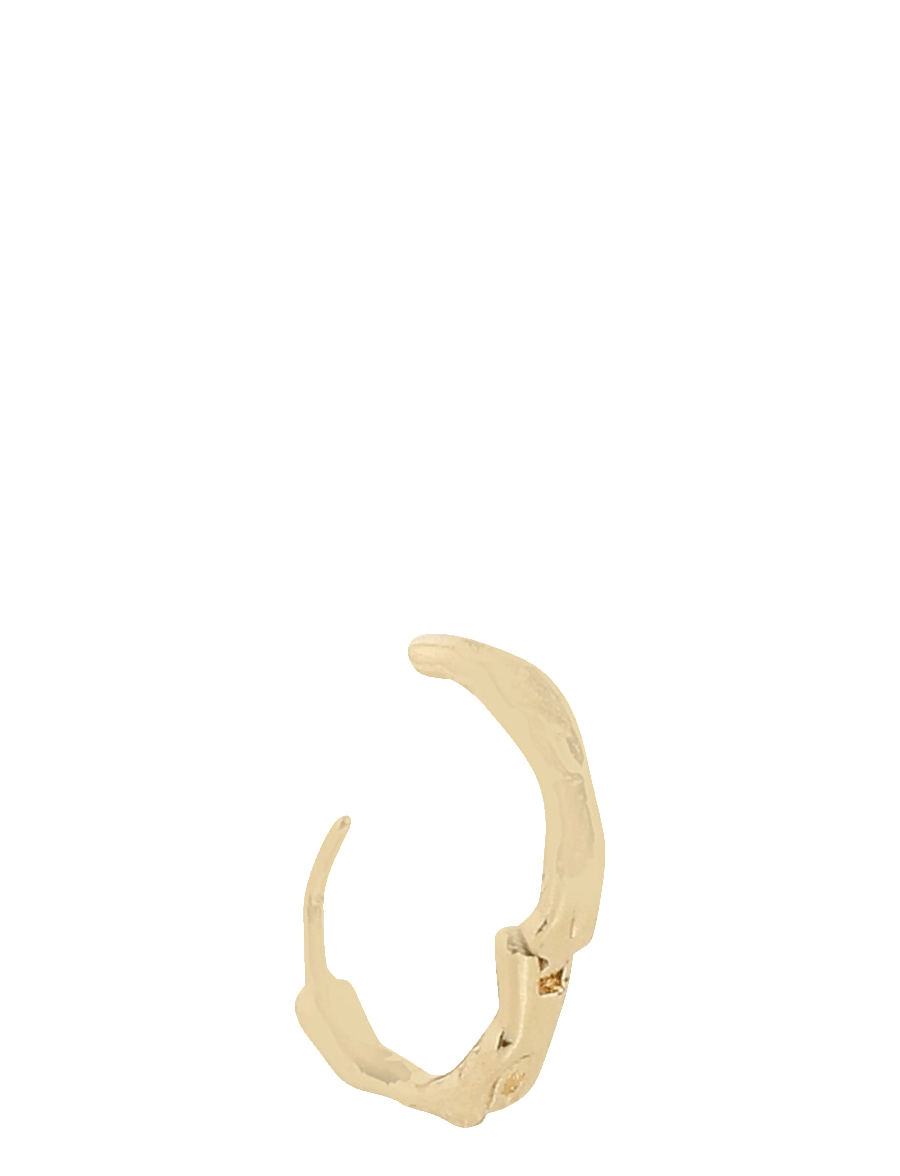 Pilgrim - EDDY organic shaped small hoops gold-plated - gold plated - 2