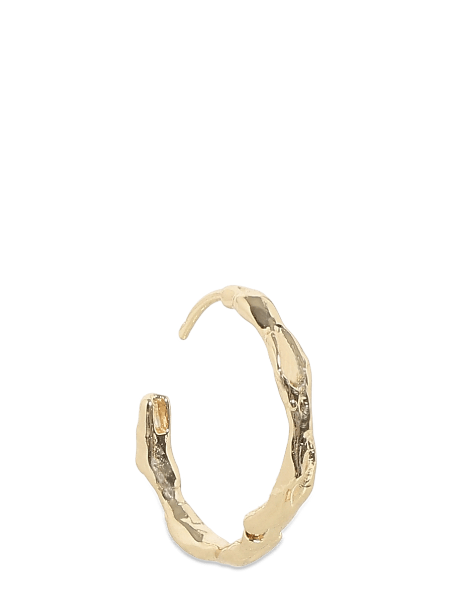 Pilgrim - EDDY organic shaped medium hoops gold-plated - kreolen - gold plated - 2