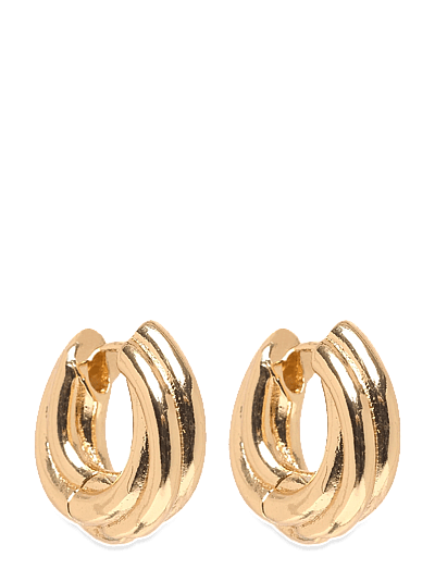 Edea Chunky Huggie Hoops Gold-Plated - Creoler